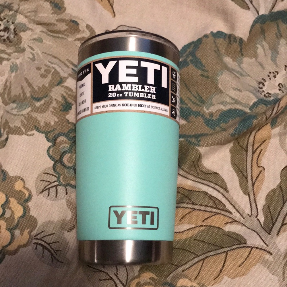Seafoam Yeti 20 oz tumbler